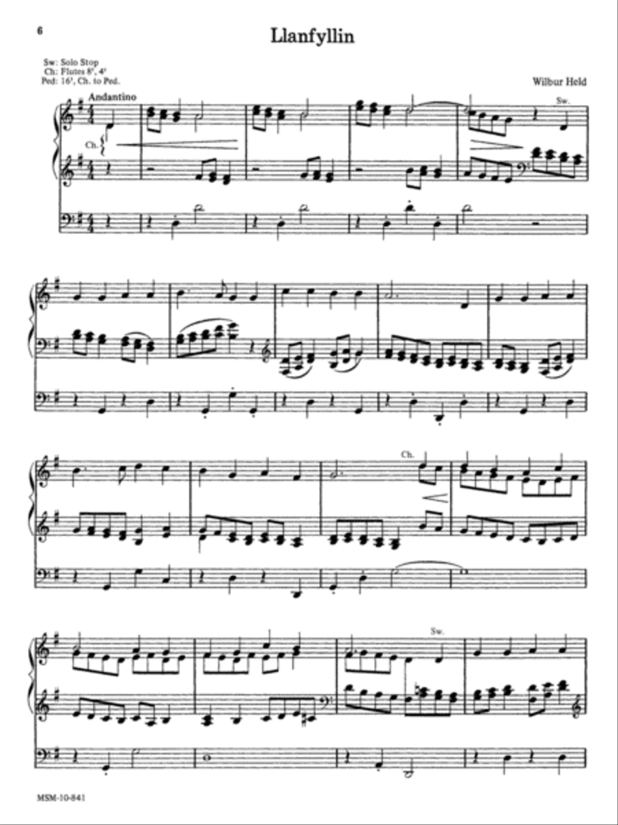 Those Wonderful Welsh, Set 1 Organ scores gallery preview page 5