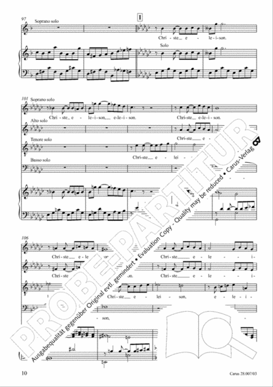 Missa latina 4-Part scores gallery preview page 11