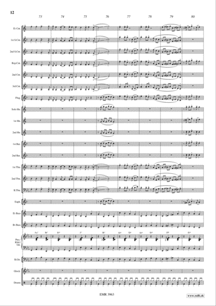 Swinging Santa Claus Brass Band scores gallery preview page 13
