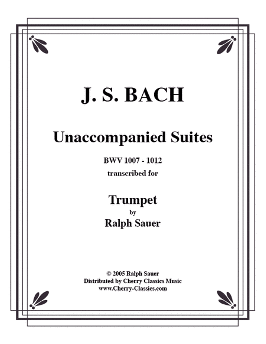 Unaccompanied Suites Trmp CD-ROM Trumpet Solo scores gallery preview page 1