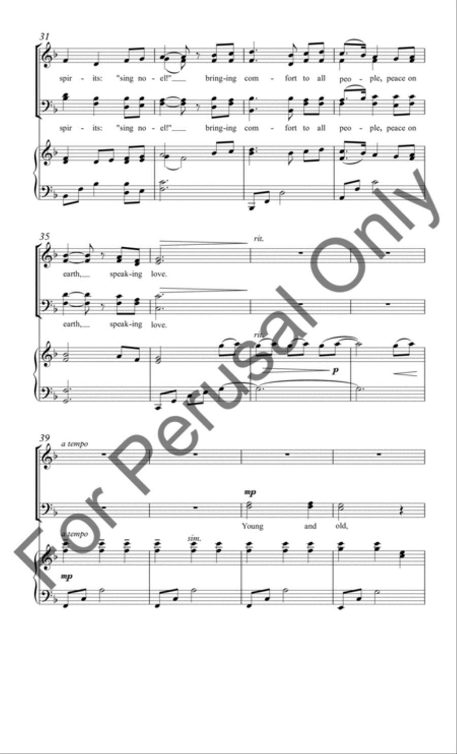 Speaking Love 4-Part scores gallery preview page 4