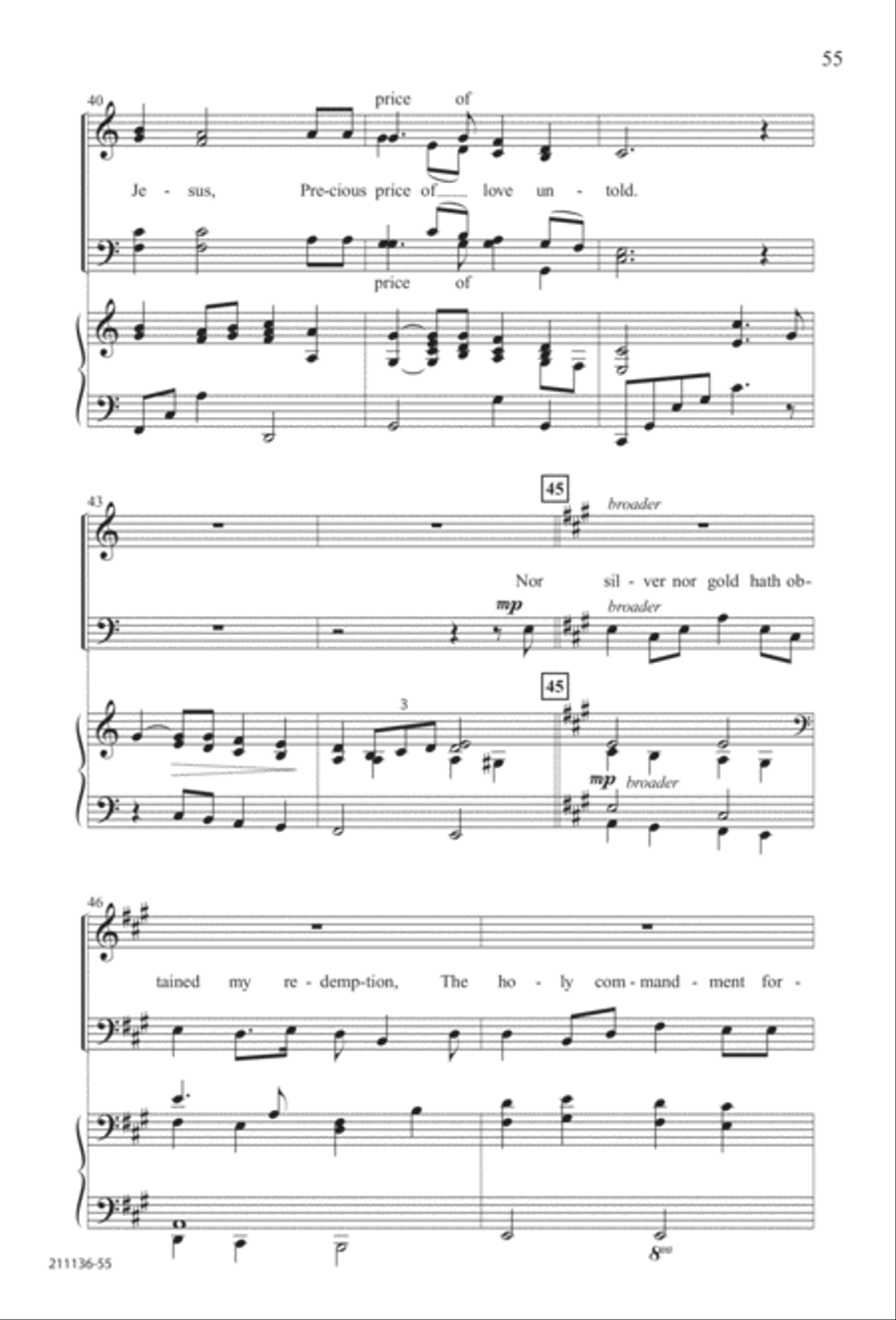 Marching to Zion Marching to Zion 4-Part scores gallery preview page 61