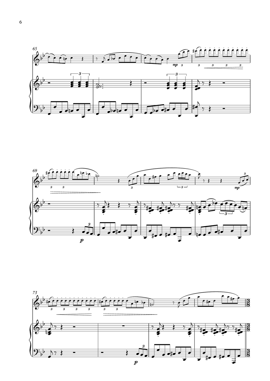 Für Elise Boogie Woogie for Treble Recorder & Piano Alto Recorder scores gallery preview page 6
