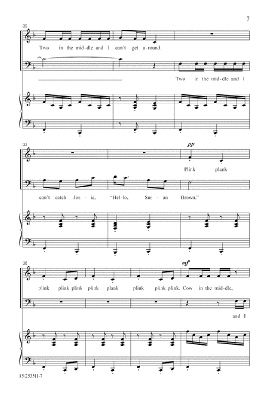Folk Song Jubilee Folk Song Jubilee 4-Part scores gallery preview page 7