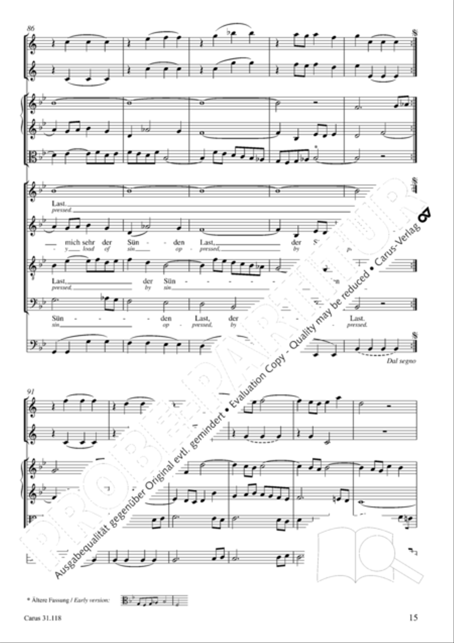 O Jesus Christ, my life, my light 4-Part scores gallery preview page 12