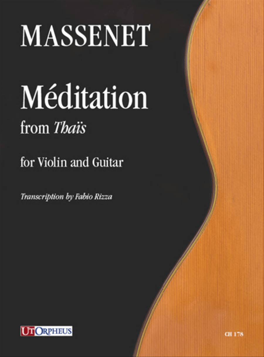 Méditation from ‘Thaïs’ for Violin and Guitar Violin scores gallery preview page 1
