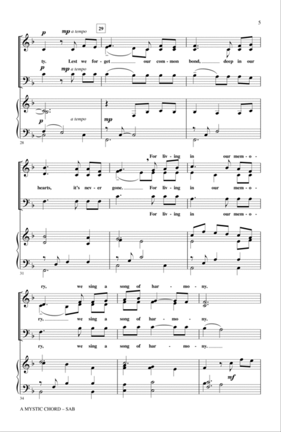 A Mystic Chord 3-Part scores gallery preview page 4