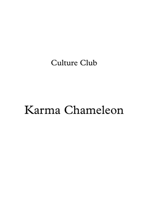 Book cover for Karma Chameleon