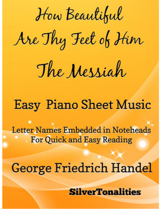 Book cover for How Beautiful Are Thy Feet Messiah Easy Piano Sheet Music