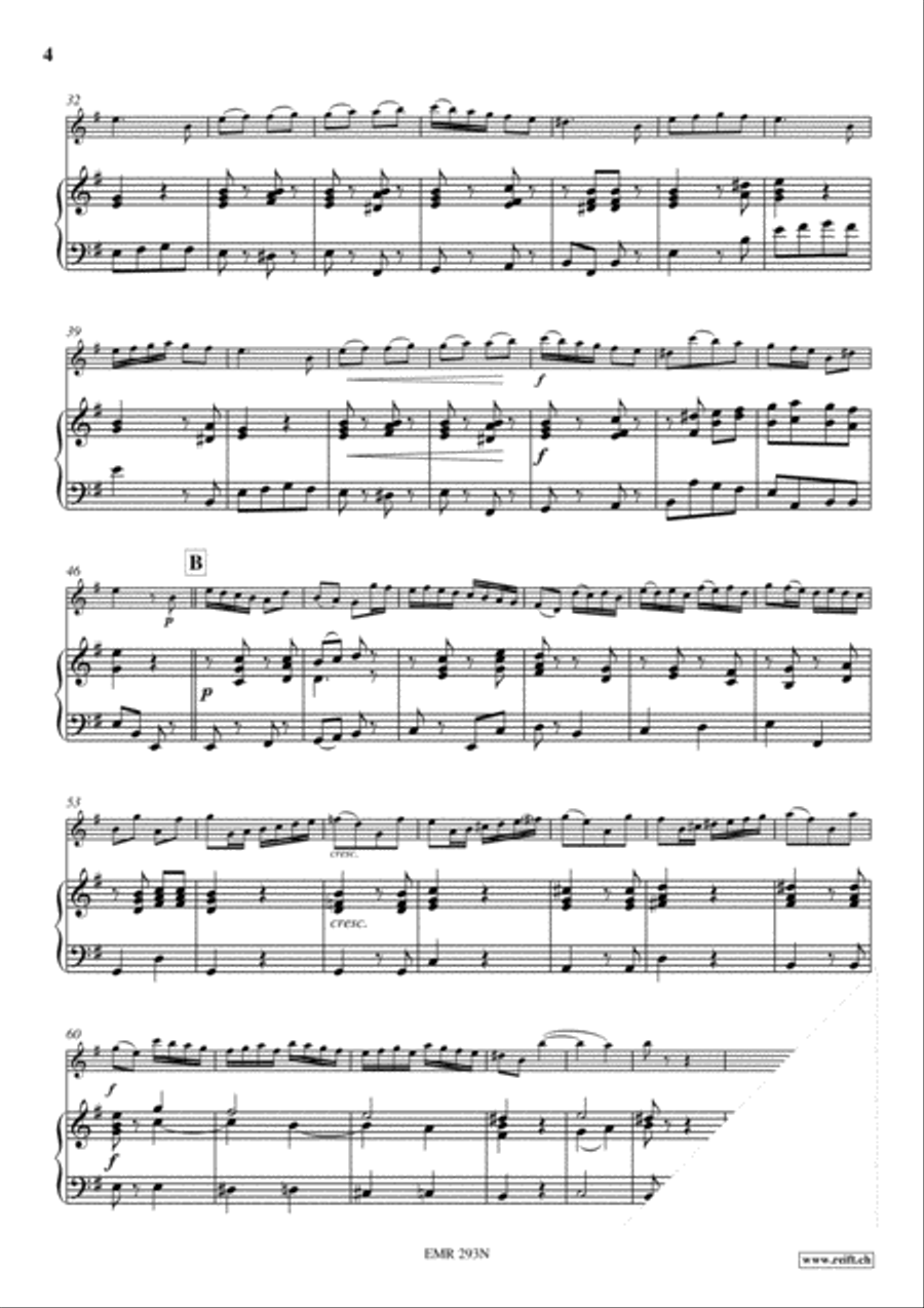 Andante & Allegro Spirituoso Flute Solo scores gallery preview page 4