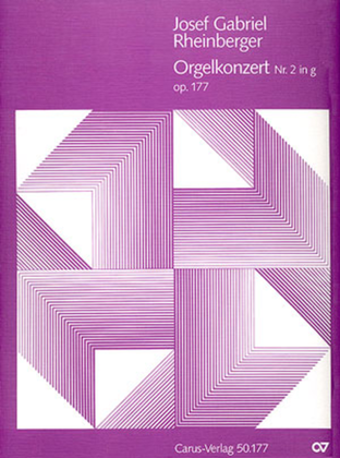 Book cover for Organ Concerto No. 2 in G minor (Orgelkonzert Nr. 2 in g)