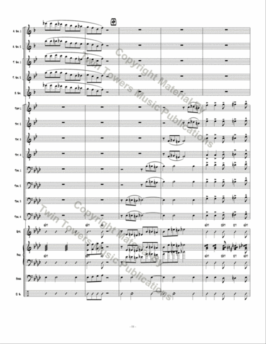 Don't Get Caught Jazz Ensemble scores gallery preview page 11