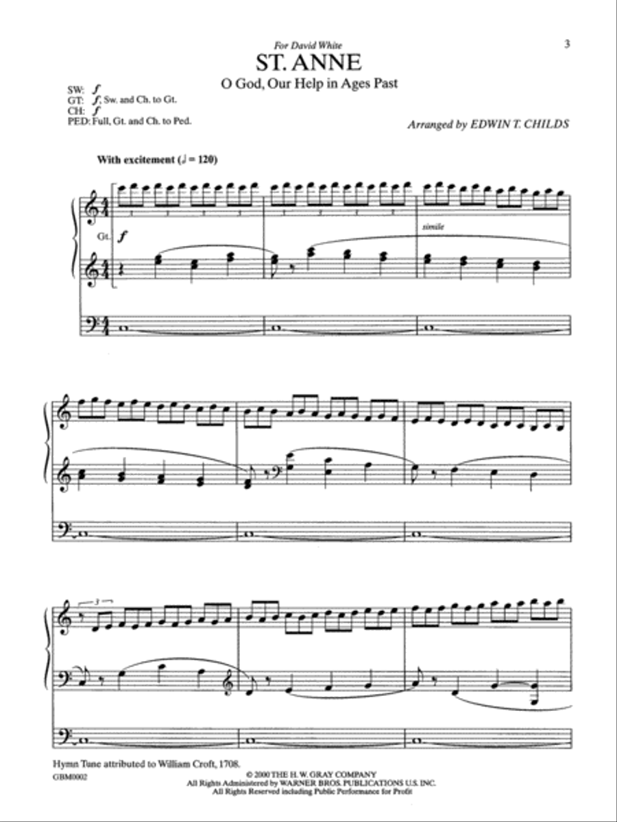 For All the Saints For All the Saints Organ scores gallery preview page 3