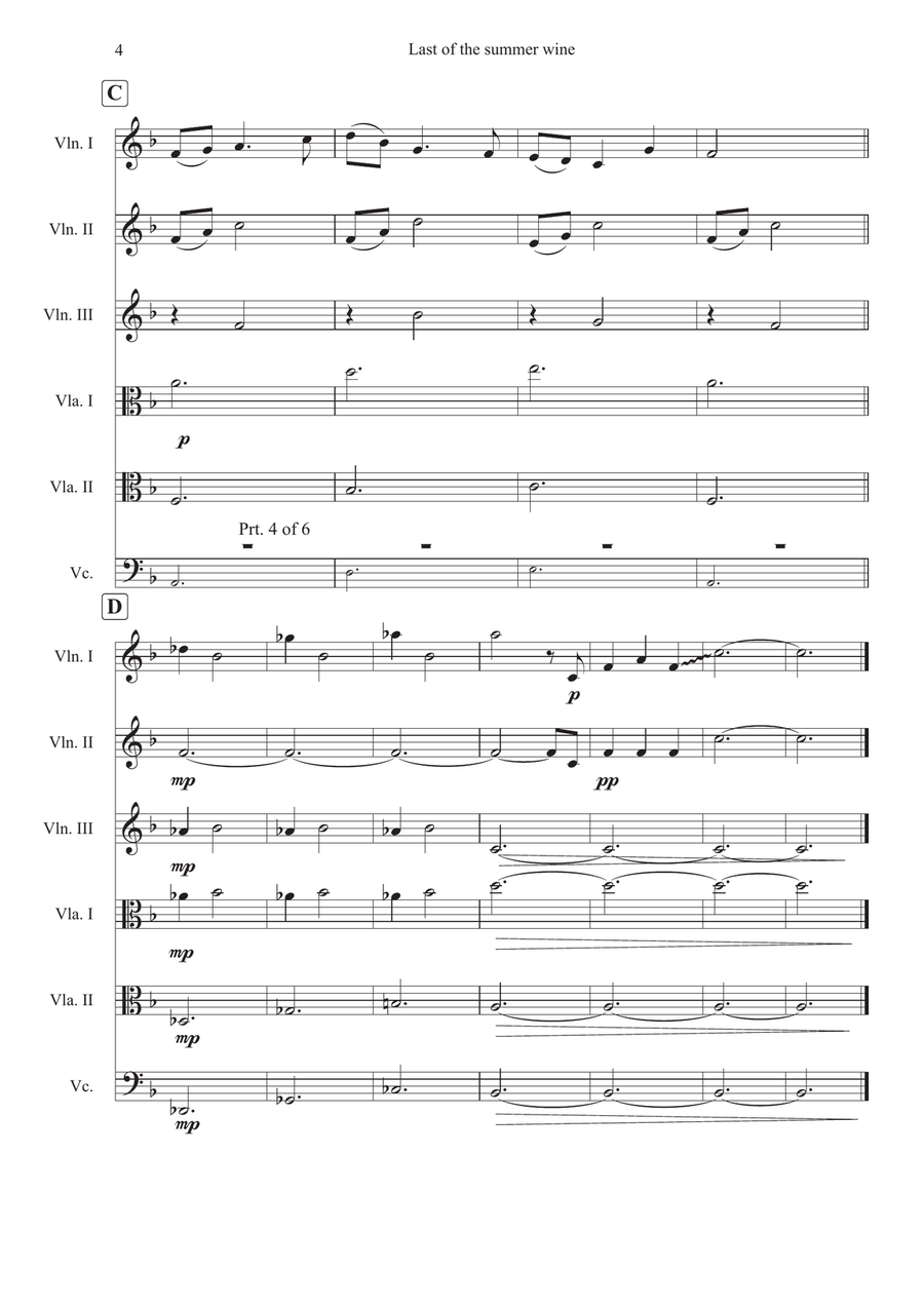 Last Of The Summer Wine Theme Small Ensemble scores gallery preview page 5