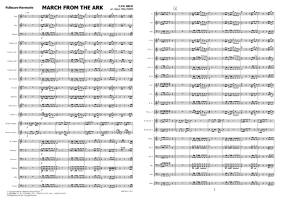 March From The Ark Fanfare Band scores gallery preview page 2