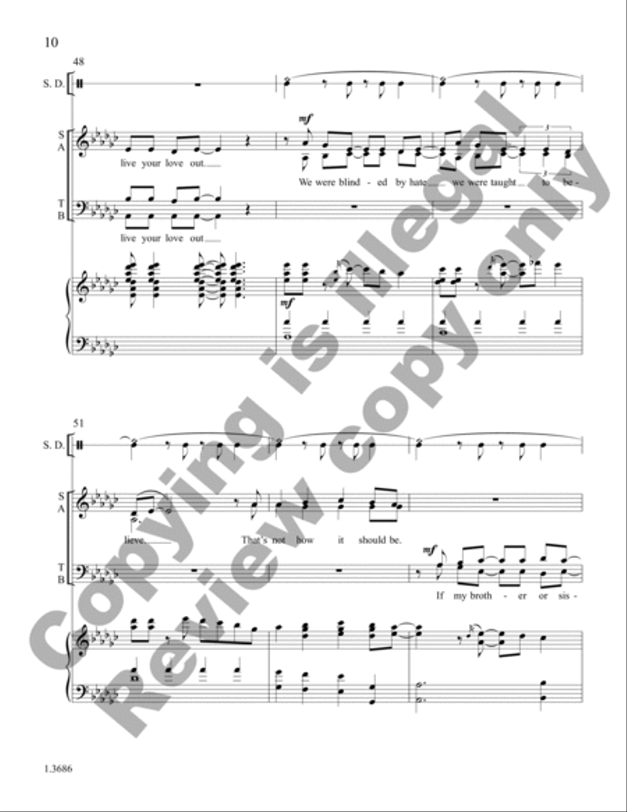 Light Transforms the Darkness (Choral Score)