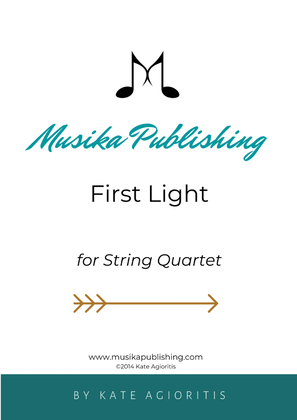Book cover for First Light - for String Quartet