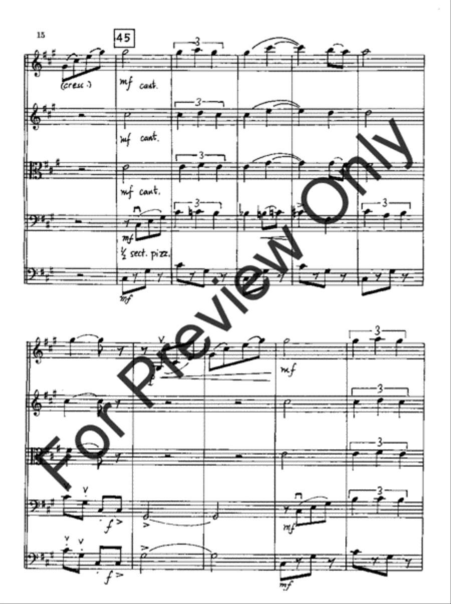 Suite for String Orchestra (Score) String Orchestra scores gallery preview page 19
