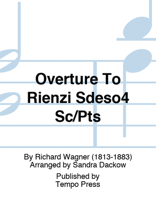Book cover for Overture To Rienzi Sdeso4 Sc/Pts