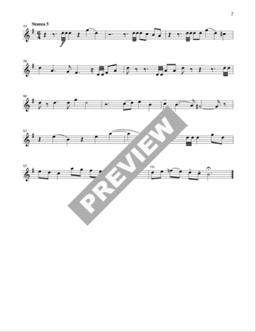 Christ Is Made the Sure Foundation / Voices Raised to You We Offer - Instrument edition Trombone scores gallery preview page 2
