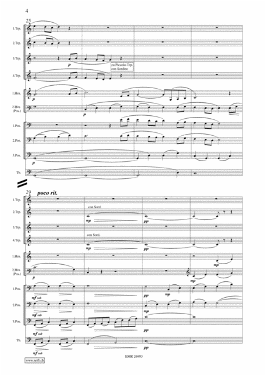 Abendsegen & Pantomime Abendsegen & Pantomime Brass Ensemble scores gallery preview page 6