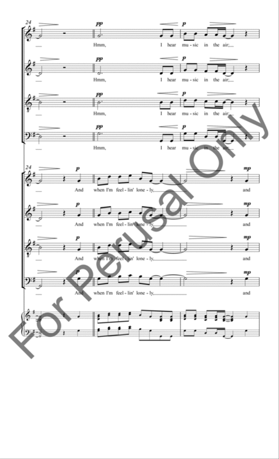 Over My Head Over My Head 4-Part scores gallery preview page 9
