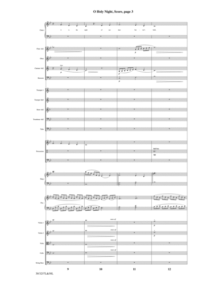 O Holy Night - Orchestral Score and Parts