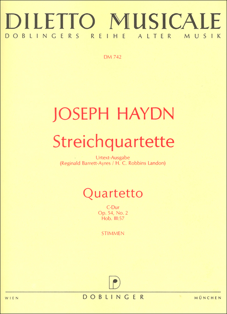 Streichquartett C-Dur op. 54 / 2