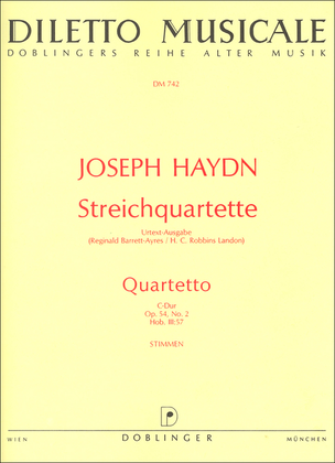 Streichquartett C-Dur op. 54 / 2