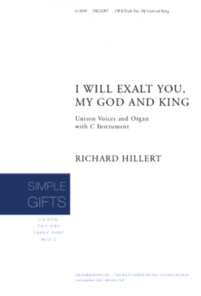 I Will Exalt You, My God and King - Instrument edition