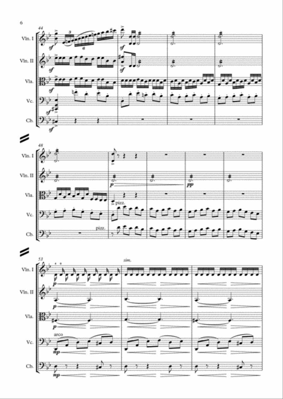 Isaac Albeniz - Asturias (Leyenda) String Orchestra scores gallery preview page 6