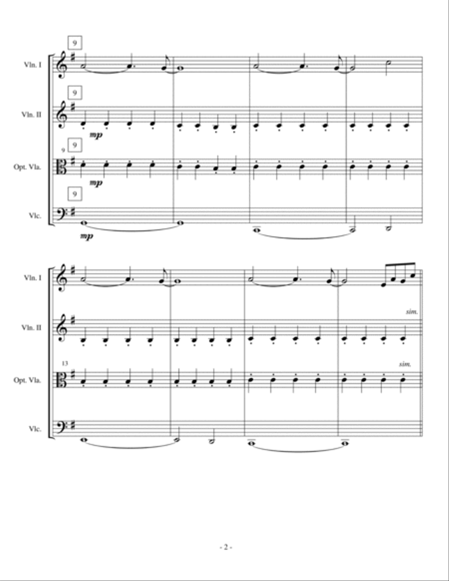 I Gotta Feeling String Trio scores gallery preview page 2