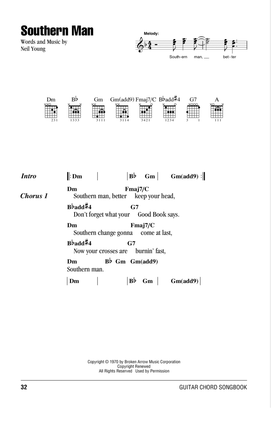 Southern Man Acoustic Guitar scores gallery preview page 1