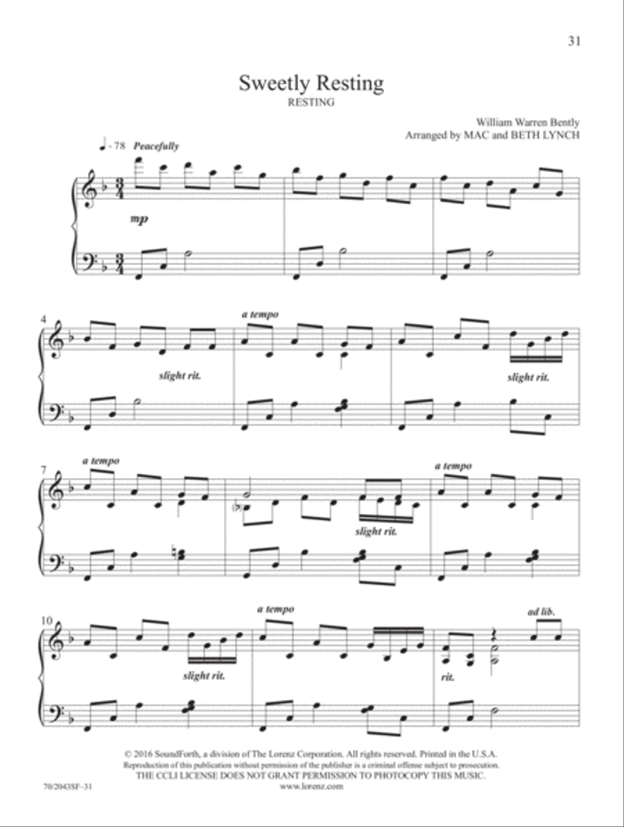 Worthy of Praise Piano Solo scores gallery preview page 9