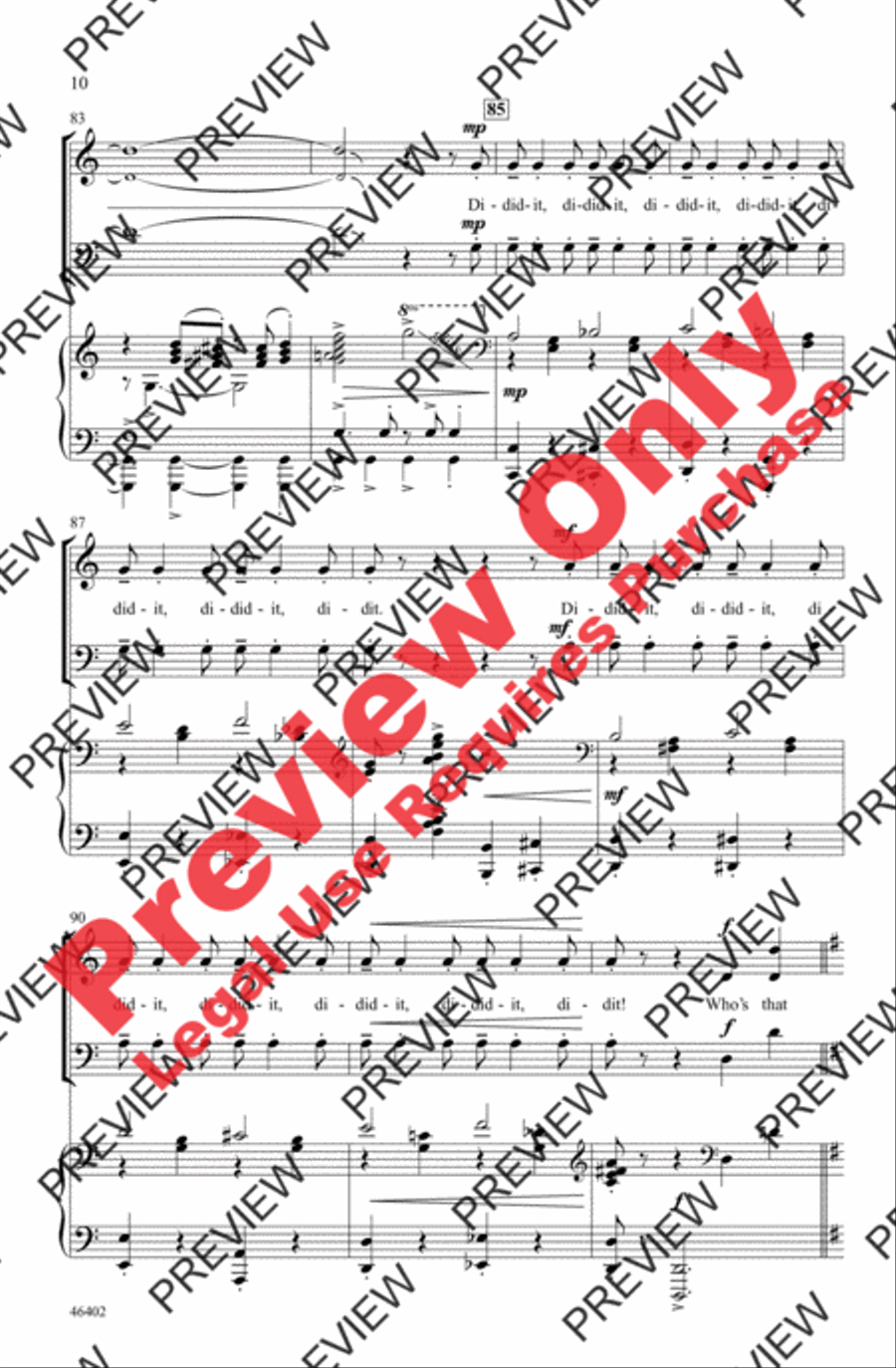 Jitterbug 3-Part scores gallery preview page 10