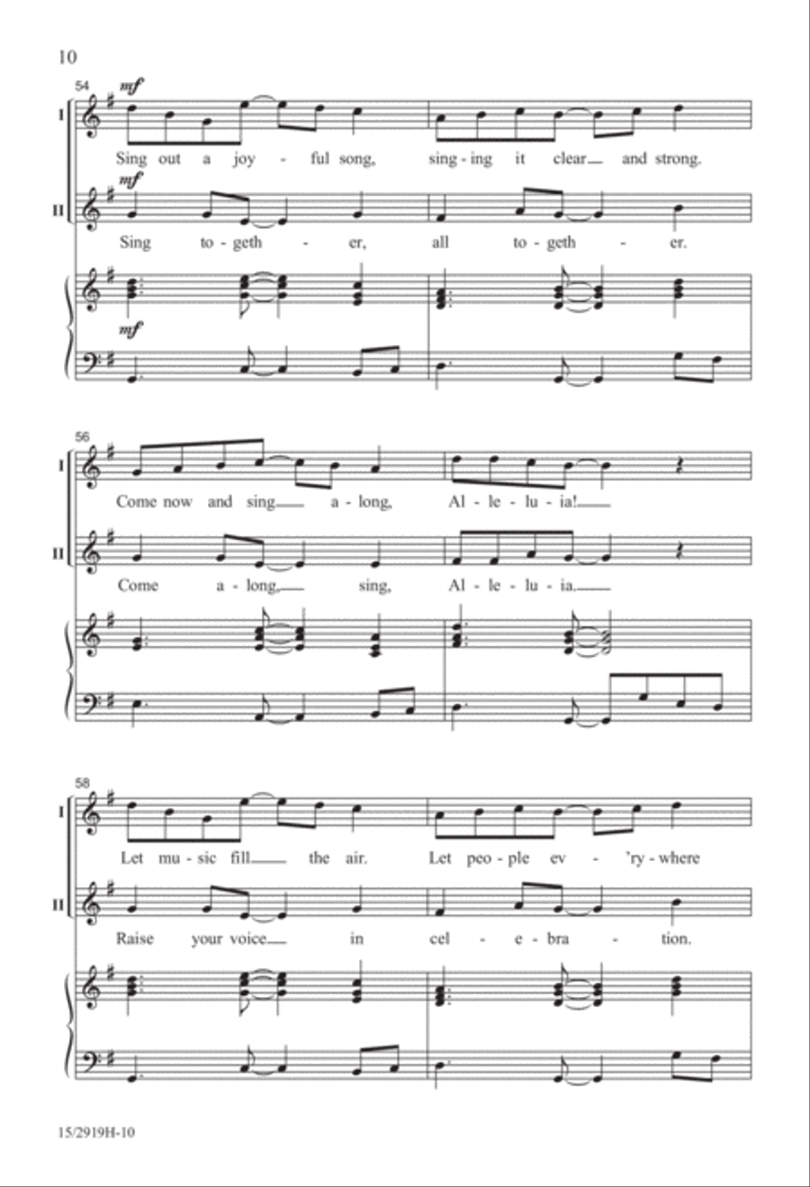 Sing Out a Joyful Song! 2-Part scores gallery preview page 11