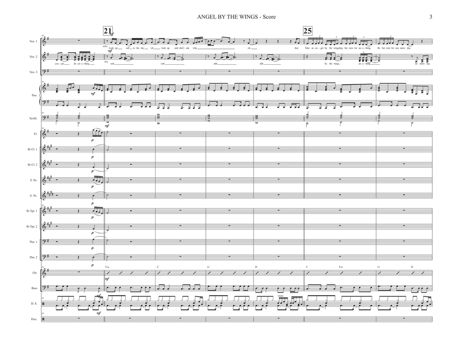 Mtg Da Sia - Angel By The Wings SSA scores gallery preview page 3