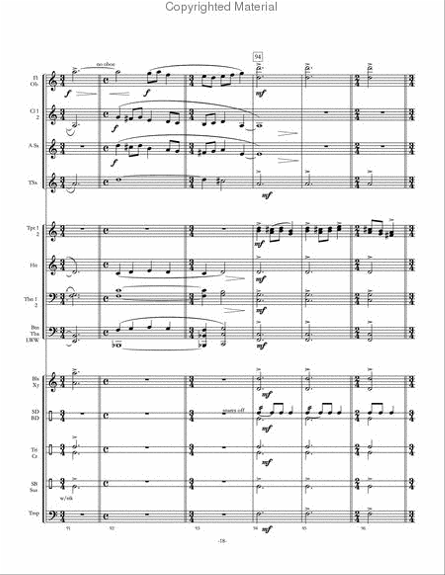 Kaleidoscope Concert Band scores gallery preview page 19