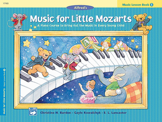 Book cover for Music for Little Mozarts Music Lesson Book, Book 3
