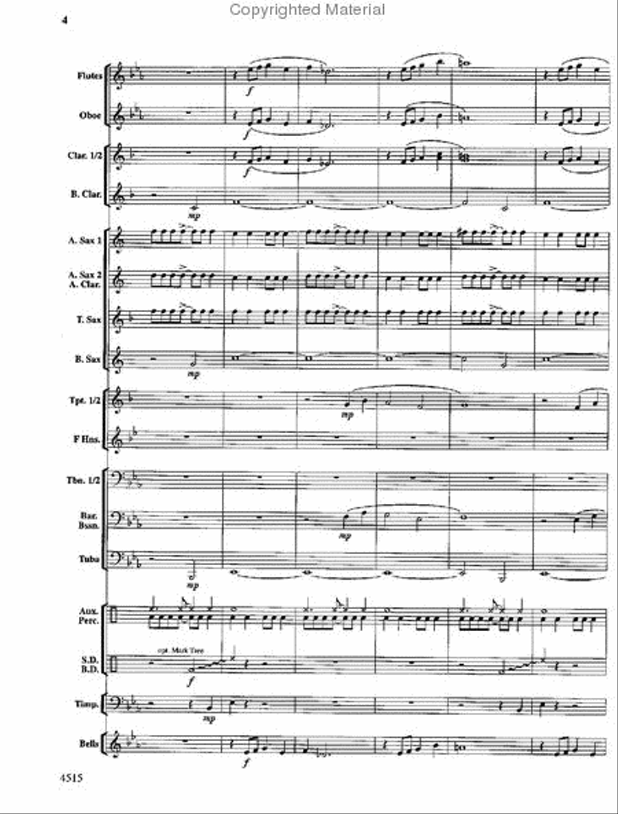 Lincoln Celebration Concert Band scores gallery preview page 5