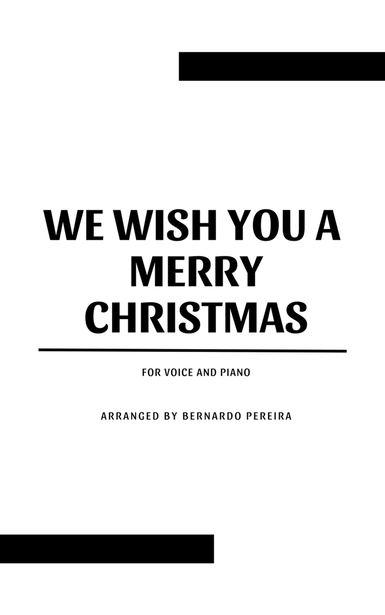 We Wish You A Merry Christmas (voice and piano – A♭ major) image number null