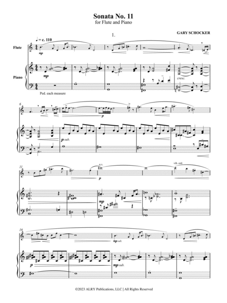 Sonata No. 11 for Flute and Piano