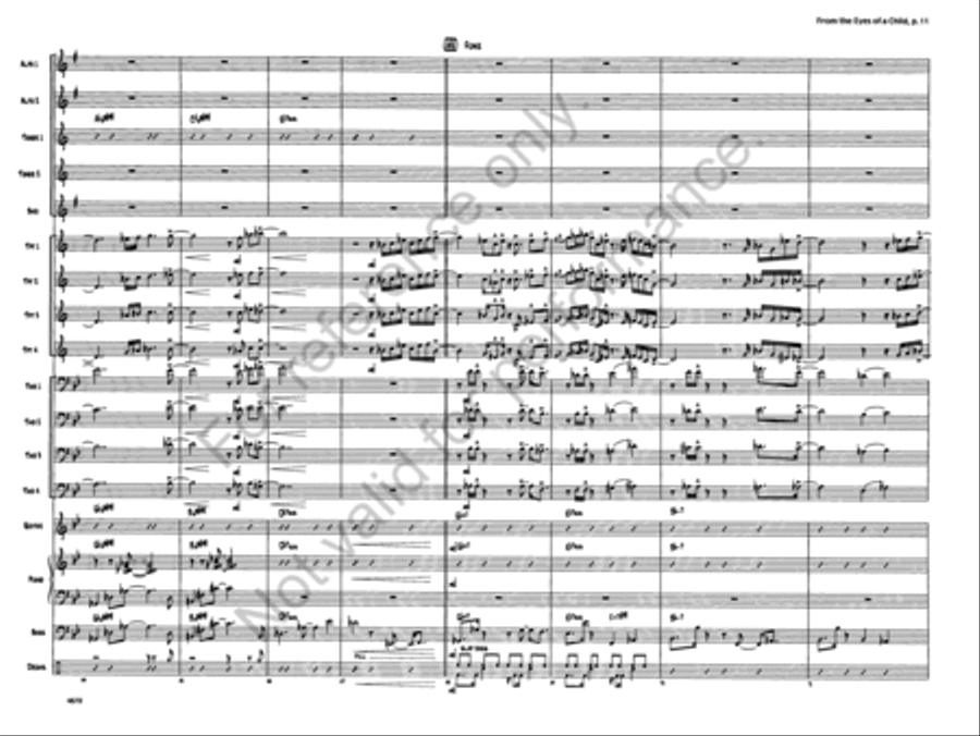 From the Eyes of a Child From the Eyes of a Child Jazz Ensemble scores gallery preview page 10