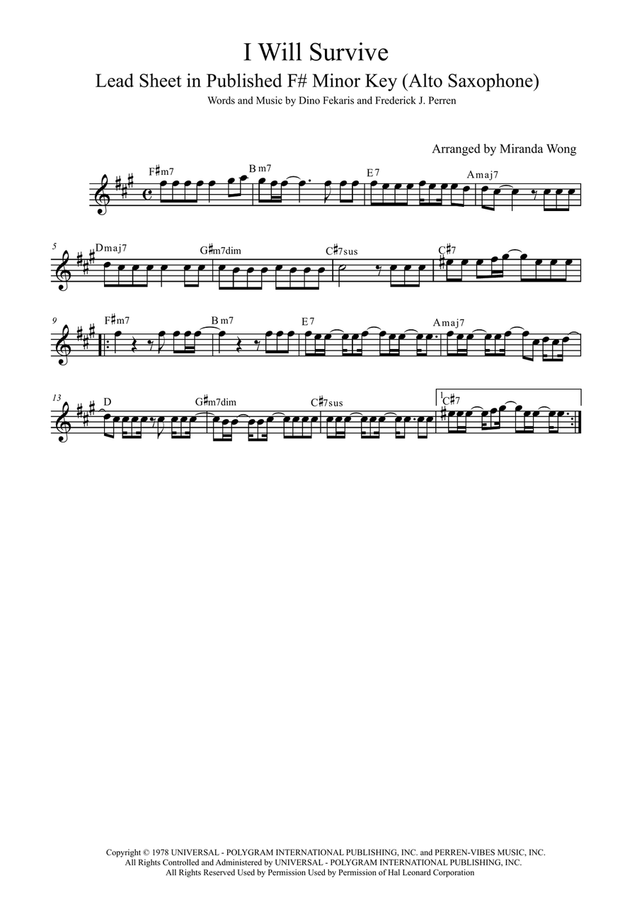 I Will Survive Small Ensemble scores gallery preview page 3