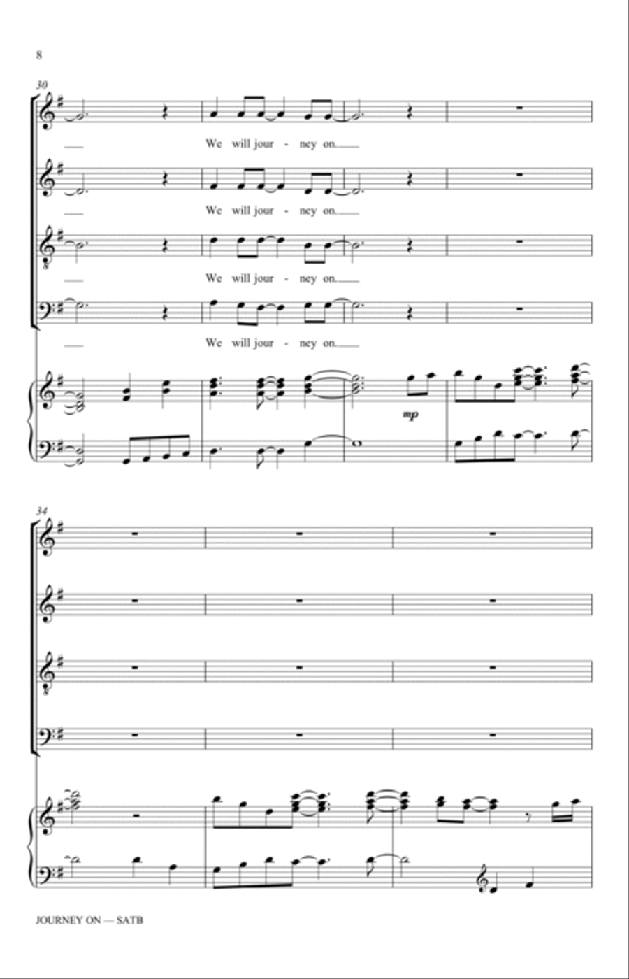 Journey On 4-Part scores gallery preview page 6