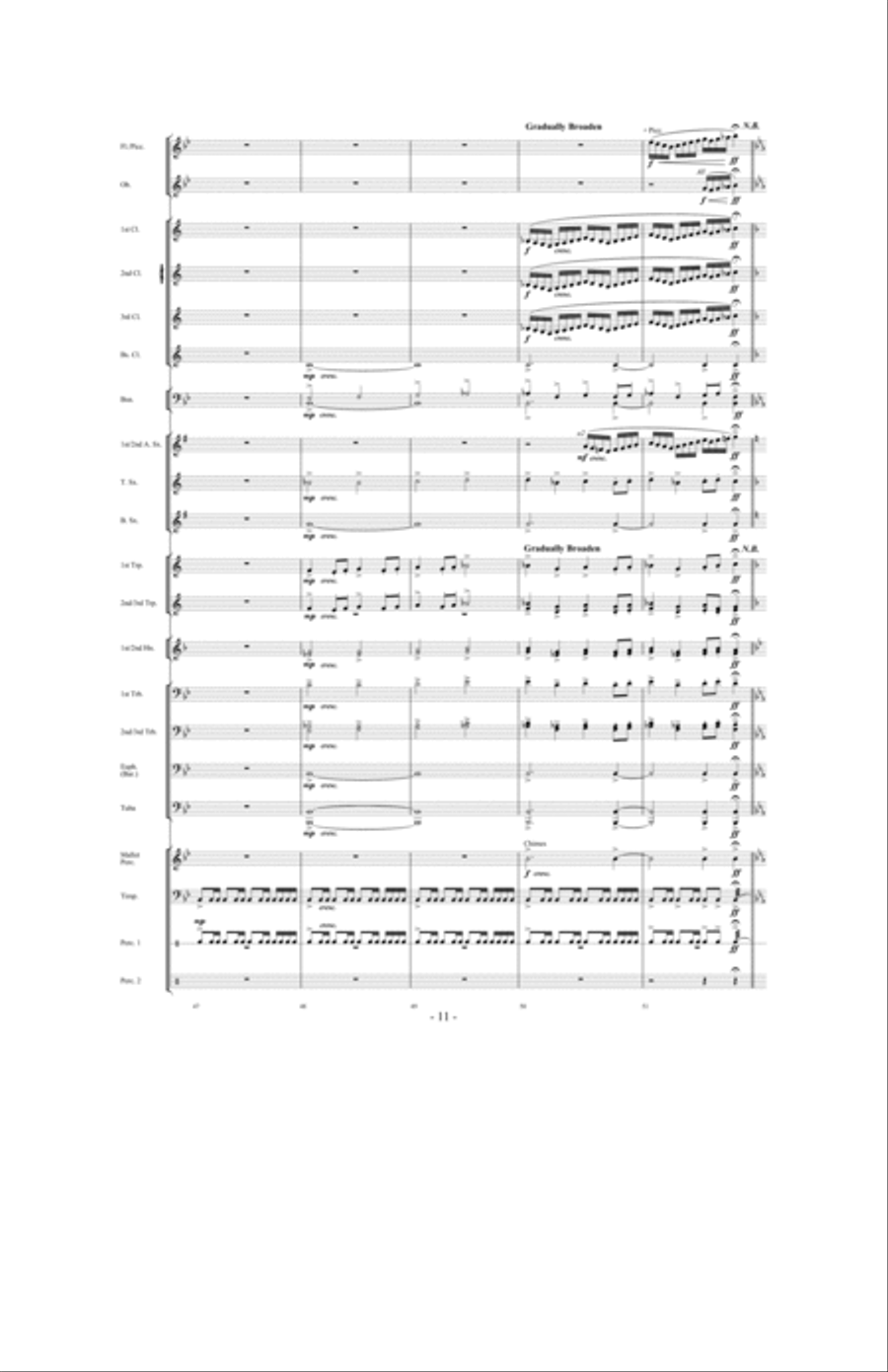 Raise Your Joys And Triumphs High Concert Band scores gallery preview page 10