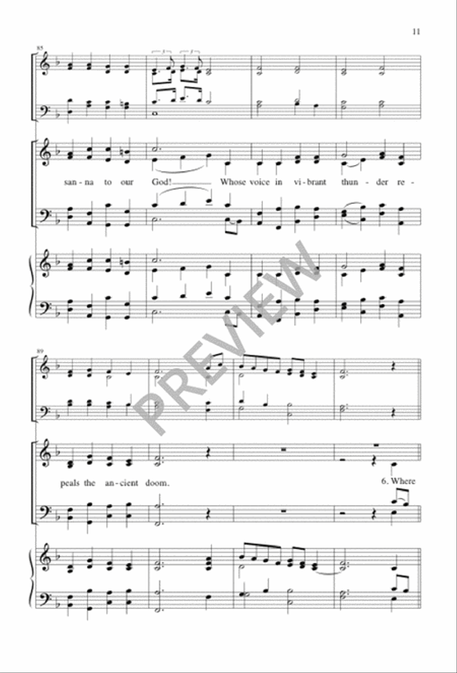 In Gladness and Thanksgiving 4-Part scores gallery preview page 10