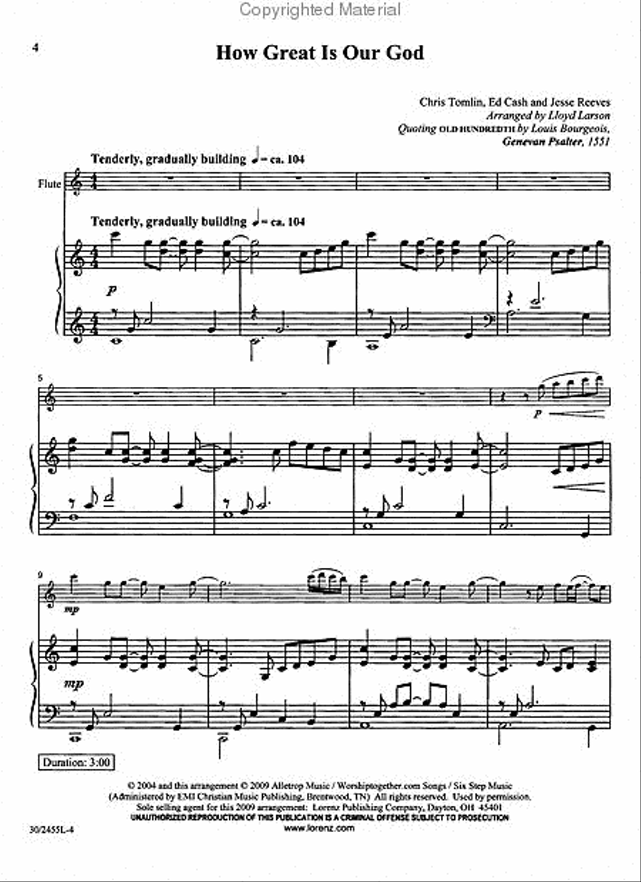 Great Is Our God! Great Is Our God! Flute Solo scores gallery preview page 2