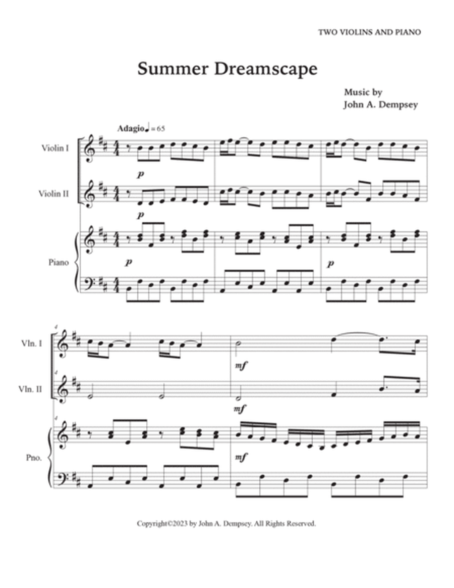 Summer Dreamscape (Trio for Two Violins and Piano) image number null