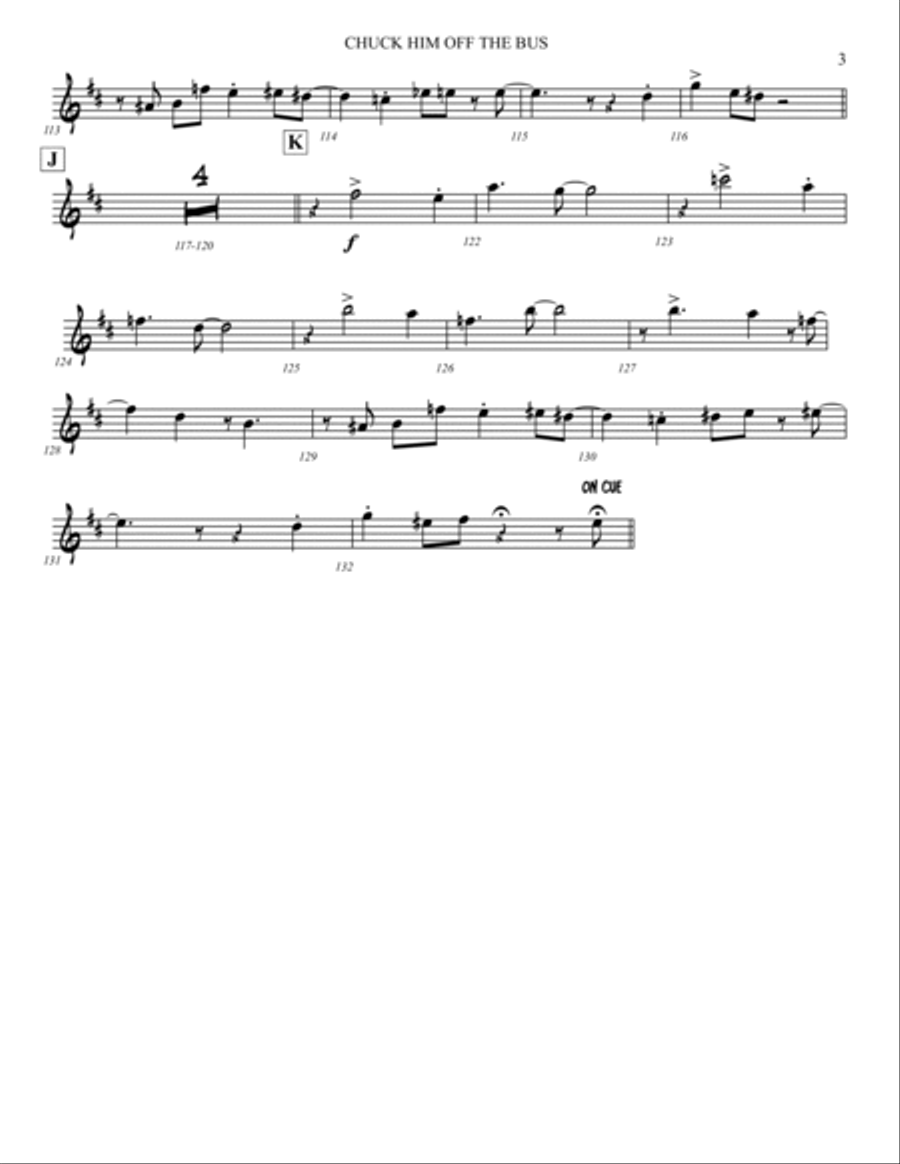 CHUCK HIM OFF THE BUS Jazz Ensemble scores gallery preview page 6
